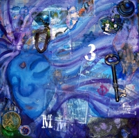 Skeleton key collage