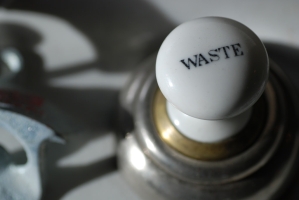 Waste knob